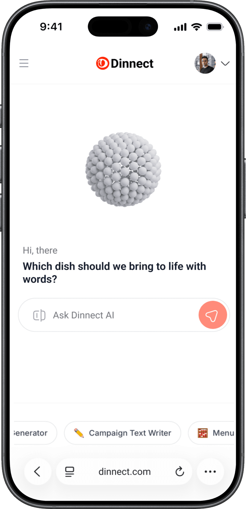 Dinnect AI — Mobile